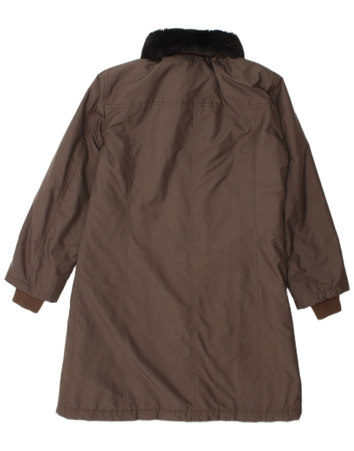 Casaco acolchoado feminino Fay UK 14 poliéster marrom médio