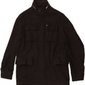 Jaqueta utilitária masculina Quiksilver UK 38 lã preta média