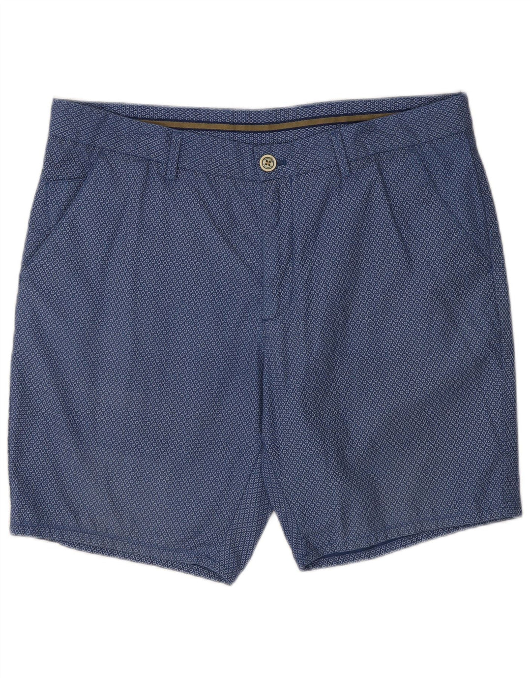 Shorts Chino Masculino Massimo Dutti EU 44 Grande W34 Azul Marinho Manchado