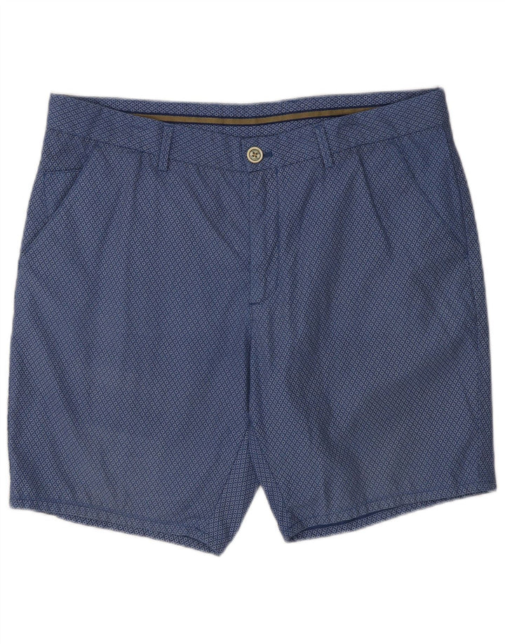 Shorts Chino Masculino Massimo Dutti EU 44 Grande W34 Azul Marinho Manchado