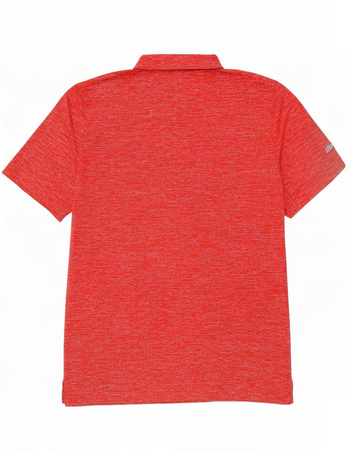 Camisa polo masculina Puma grande poliéster manchado vermelho
