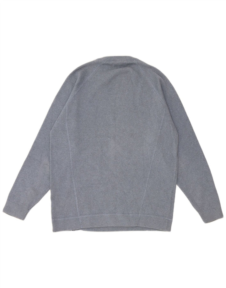 Suéter masculino Marks & Spencer Blue Harbor com gola redonda azul médio