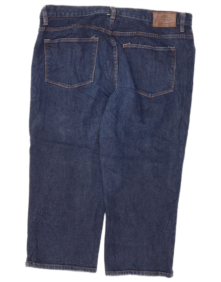 Jeans capri feminino RALPH LAUREN EUA 16 2XL W38 L21 algodão azul marinho