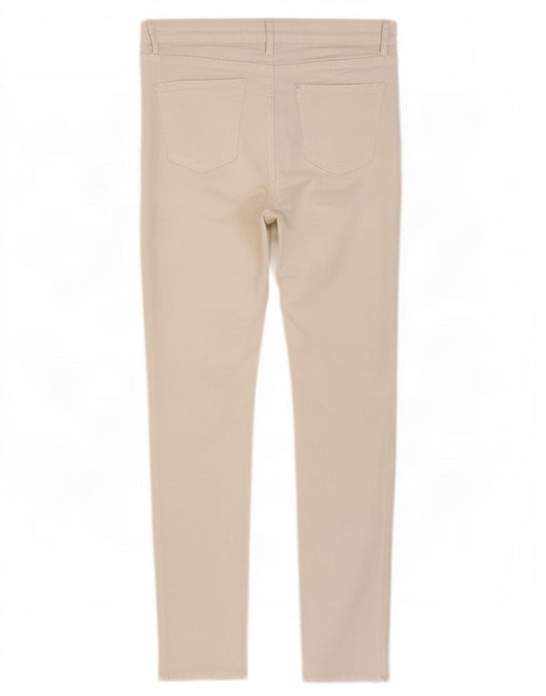 Zara Womens Crop Skinny Jeans EU 42 Large W32 L26 White