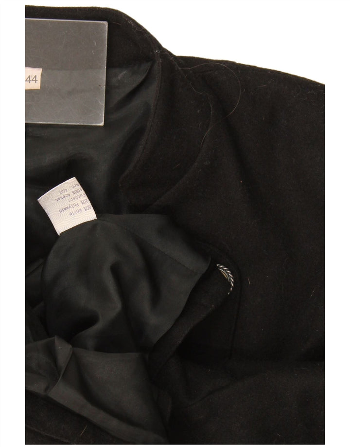 Jaqueta blazer feminina vintage com 1 botão IT 44 lã preta média