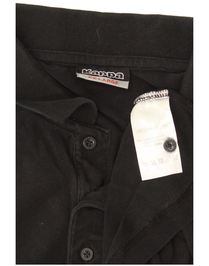Camisa polo masculina KAPPA 2XL algodão preto