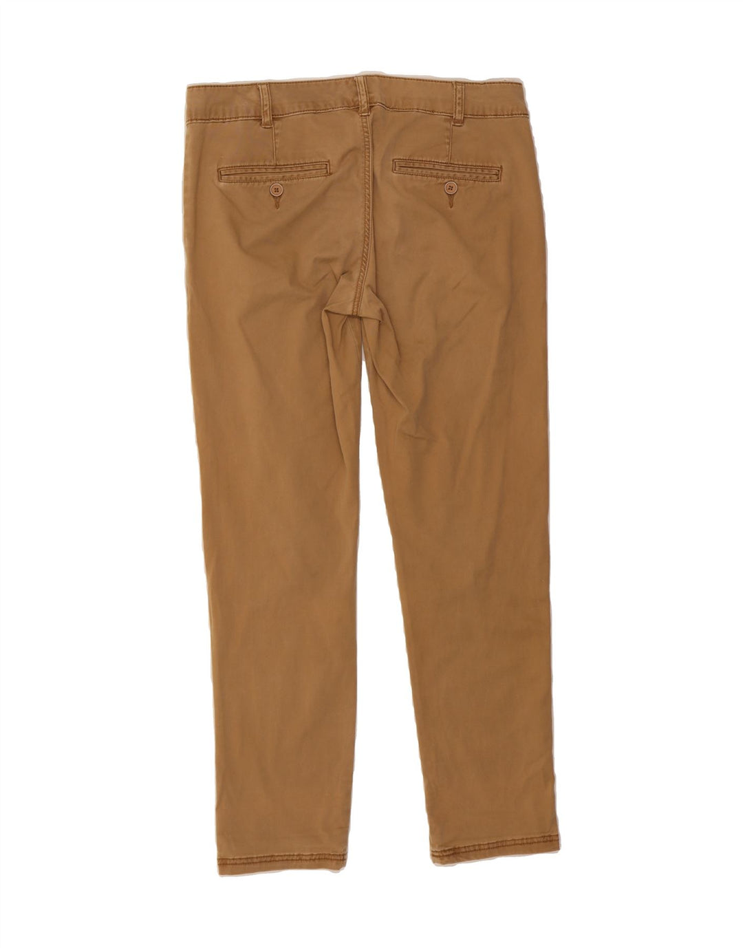 BENETTON Womens Slim Chino Trousers IT 44 Medium W34 L28 Brown Cotton Vintage Benetton and Second-Hand Benetton from Messina Hembry 