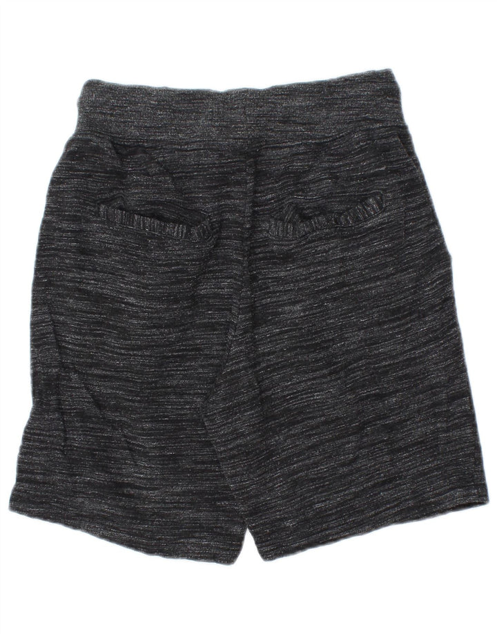 Zara Shorts esportivos masculinos pequenos algodão manchado cinza