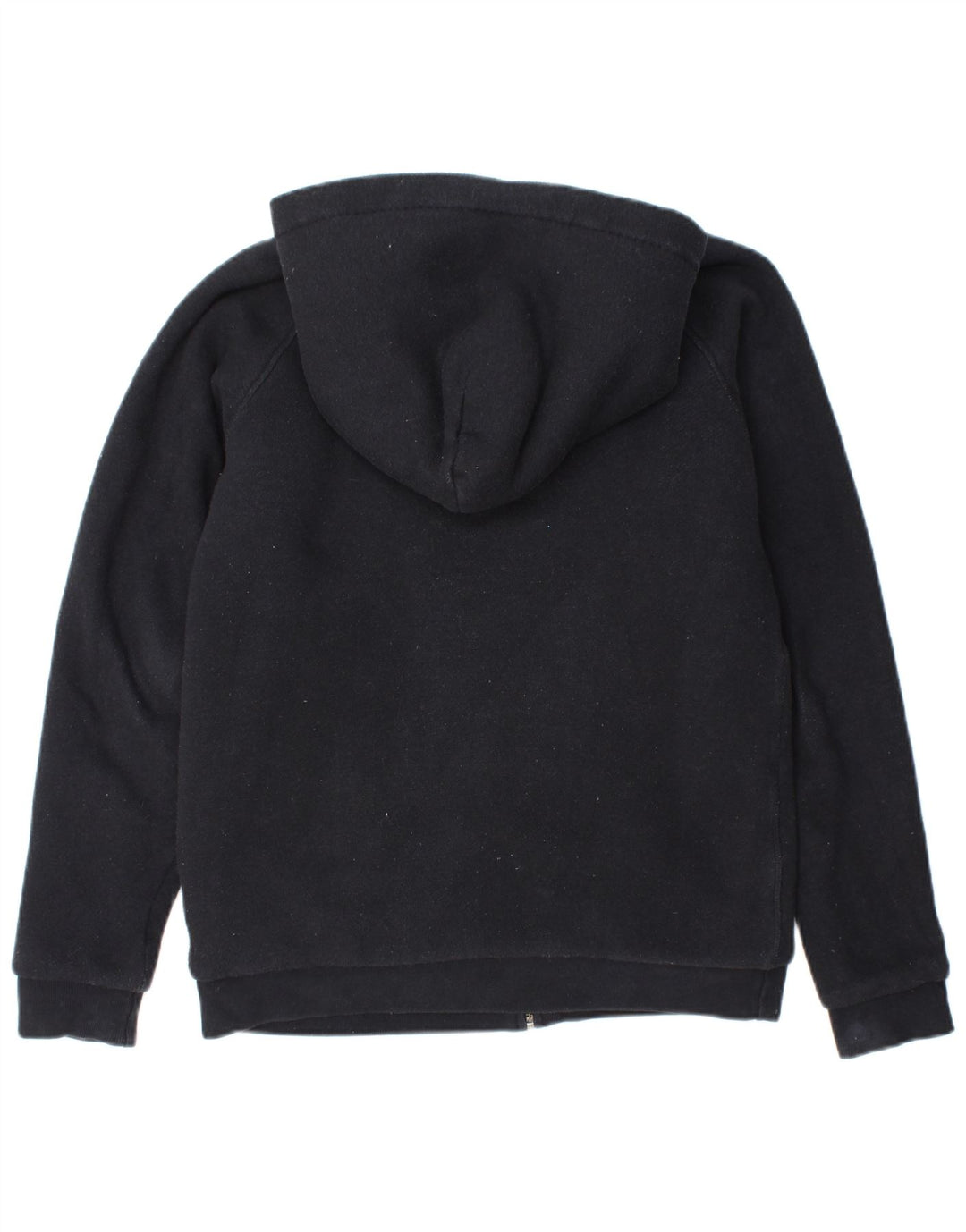 JACK WILLS Suéter feminino com capuz e zíper Sherpa gráfico Reino Unido 10 pequeno preto