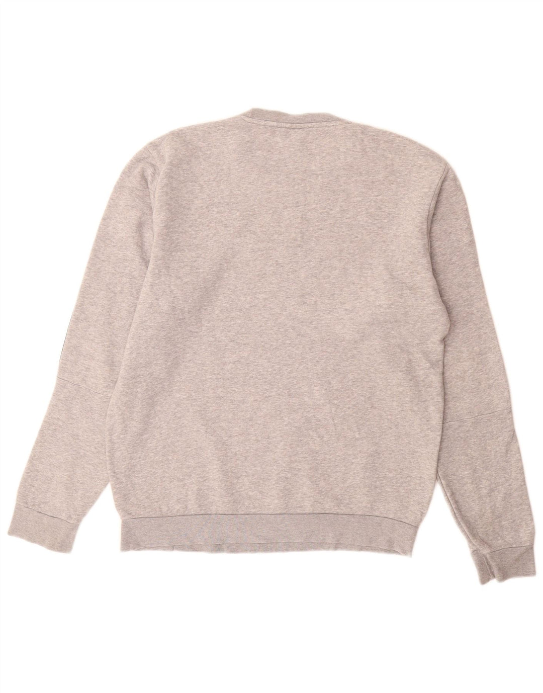 ADIDAS Mens Moletom Jumper Médio Cinza Algodão Flecked