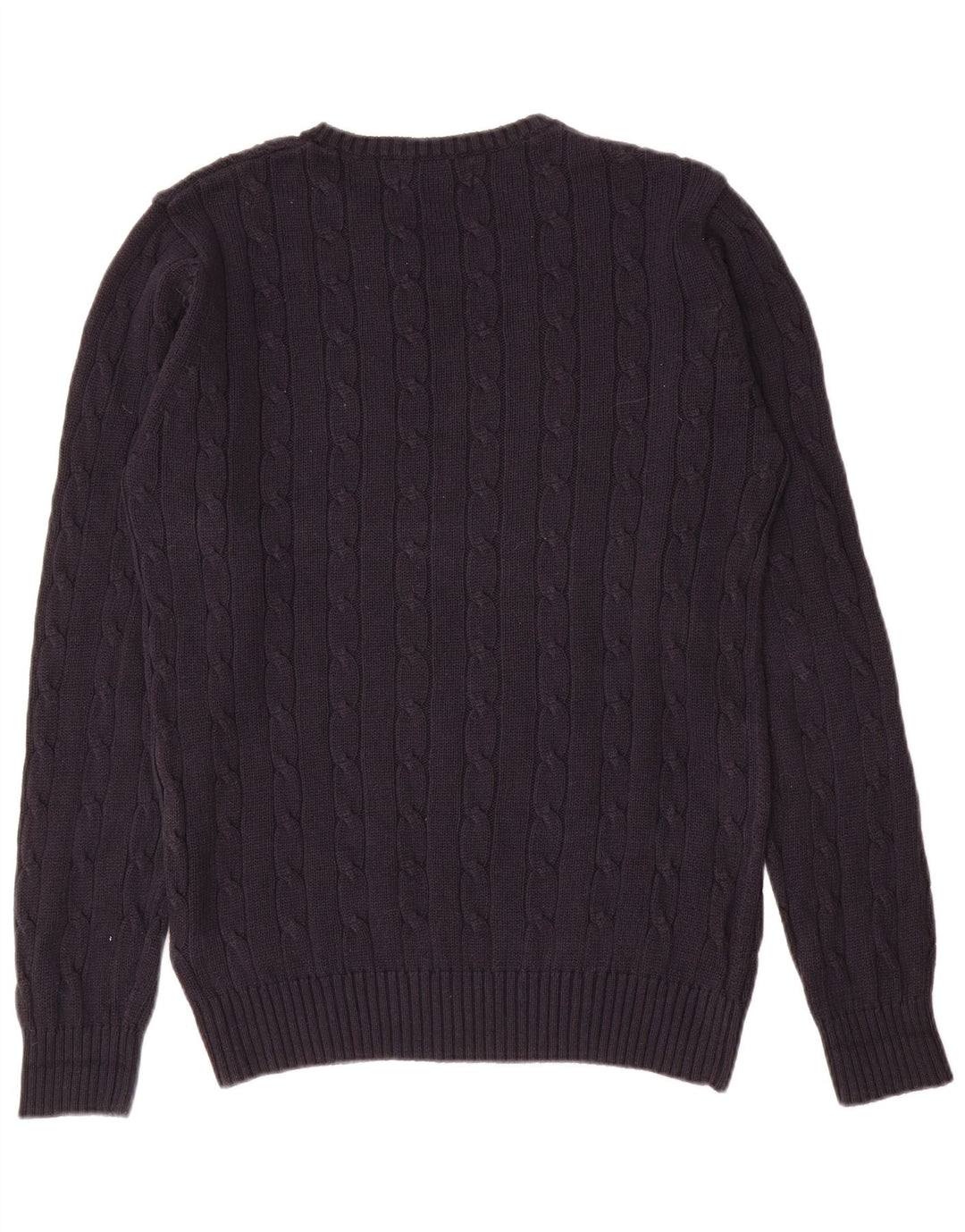 Suéter masculino Marks & Spencer Blue Harbor com gola redonda pequeno azul marinho