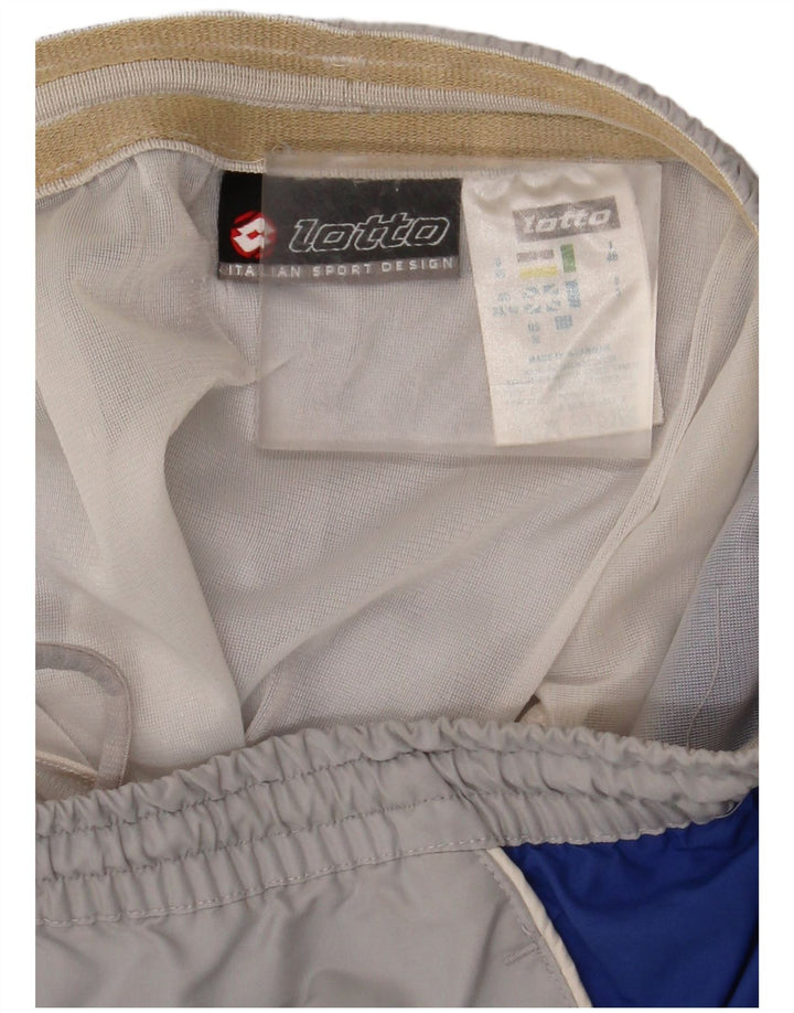 LOTTO Mens Sport Shorts UK 38/40 Poliéster Colourblock Cinza Médio