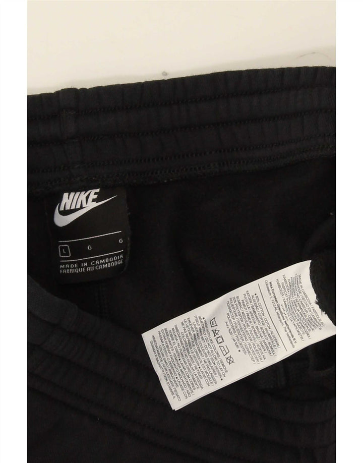 Calça de treino masculina Nike joggers grande algodão preto