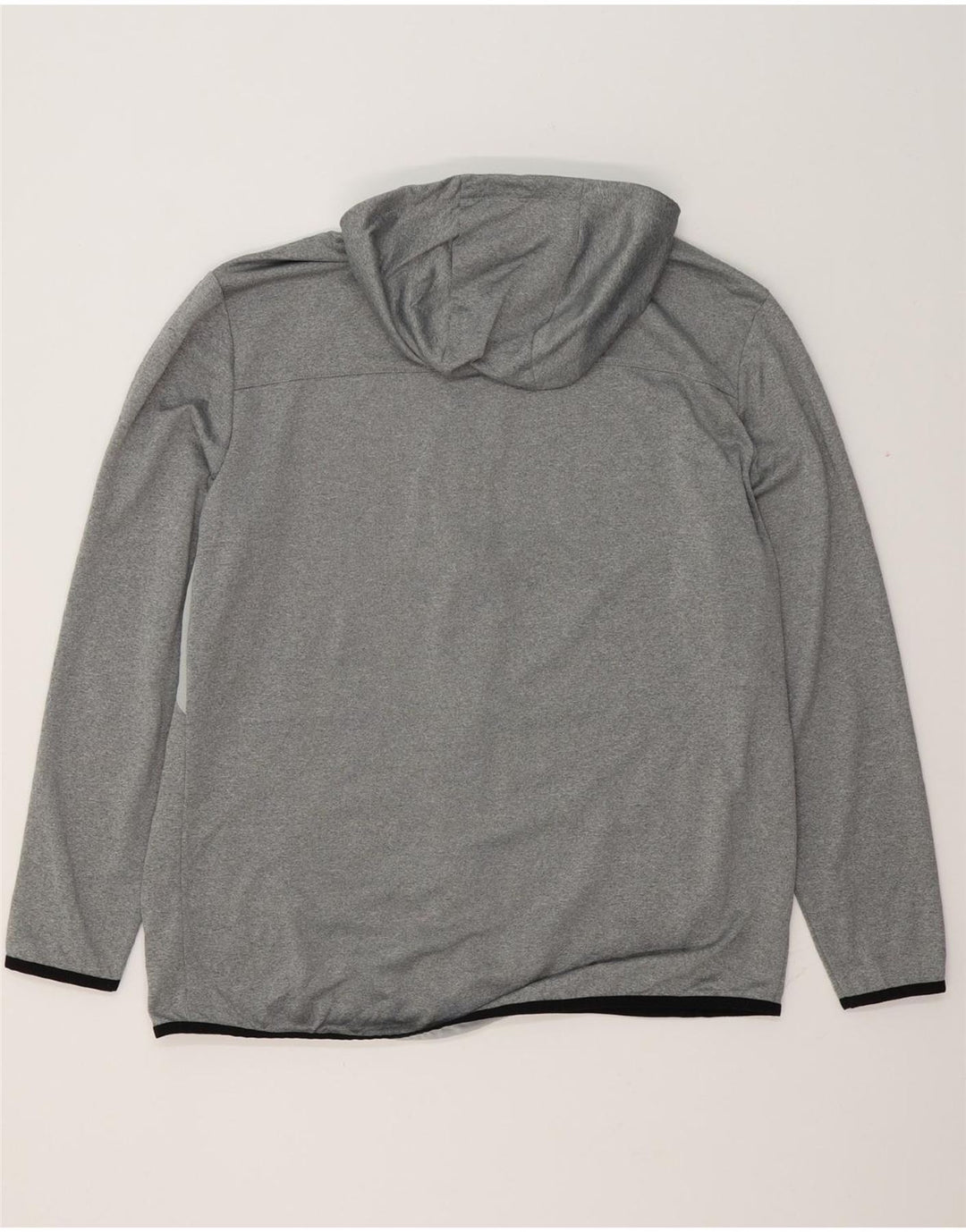 Suéter masculino Russell Athletic Dri-Power Zip com capuz grande poliéster cinza