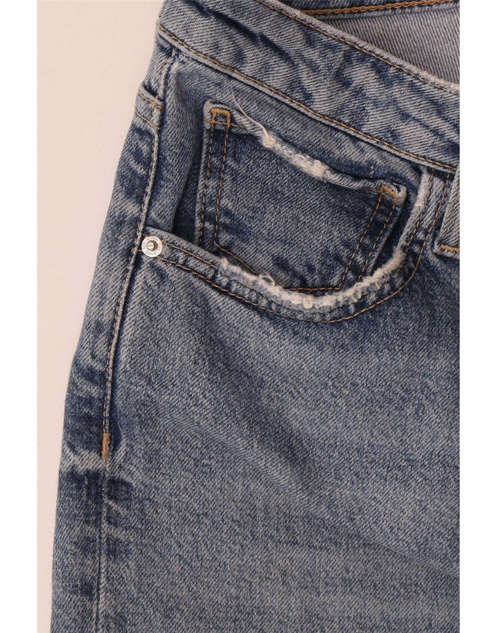 Calça jeans reta feminina Zara EU 38 pequena W28 L28 azul
