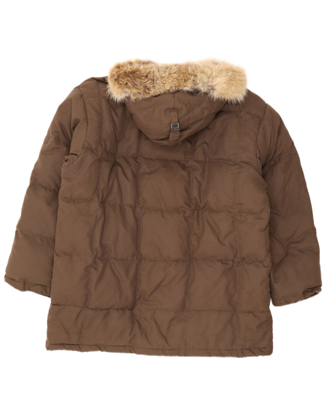 Jaqueta masculina acolchoada com capuz Emaroo Australia UK 44 2XL poliéster marrom