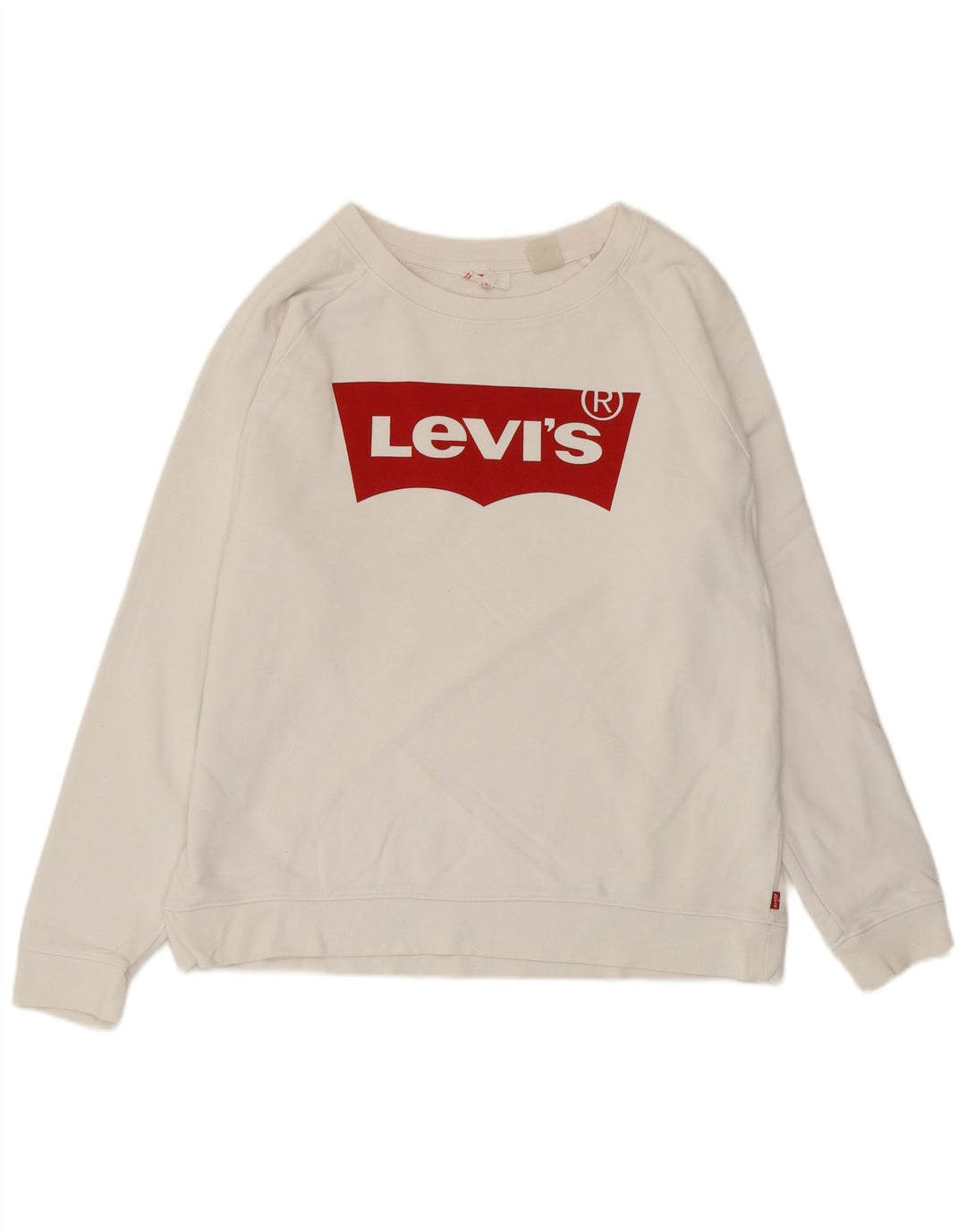 Suéter gráfico feminino Levi's UK 14 médio branco