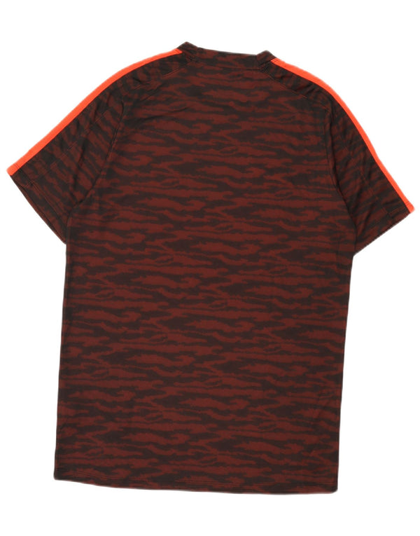 Camiseta Nike Masculina Dri Fit Top Médio Borgonha Animal Print Poliéster