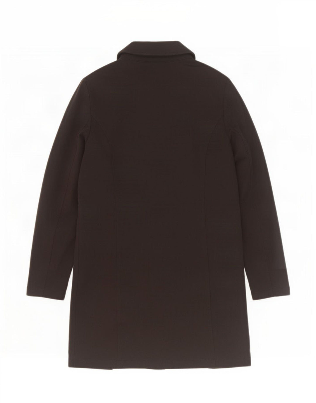 Casaco feminino Nautica com peito duplo UK 14 algodão preto médio