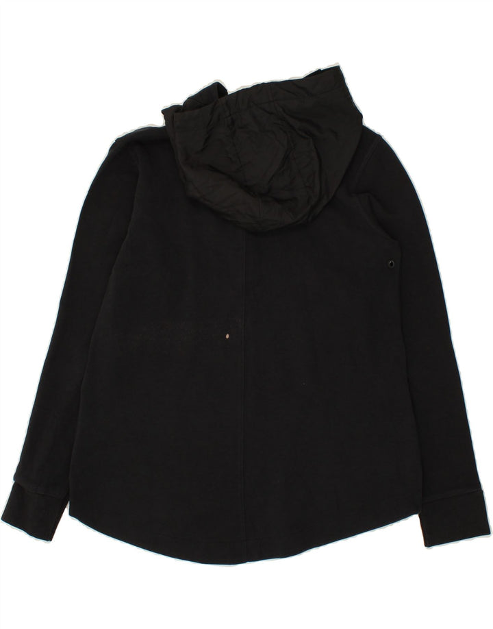 NIKE Womens Zip Hoodie Sweater UK 10 Small Black Cotton Vintage Nike and Second-Hand Nike from Messina Hembry 