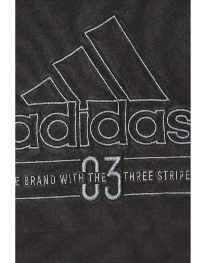 ADIDAS Mens Graphic T-Shirt Top Grande Preto