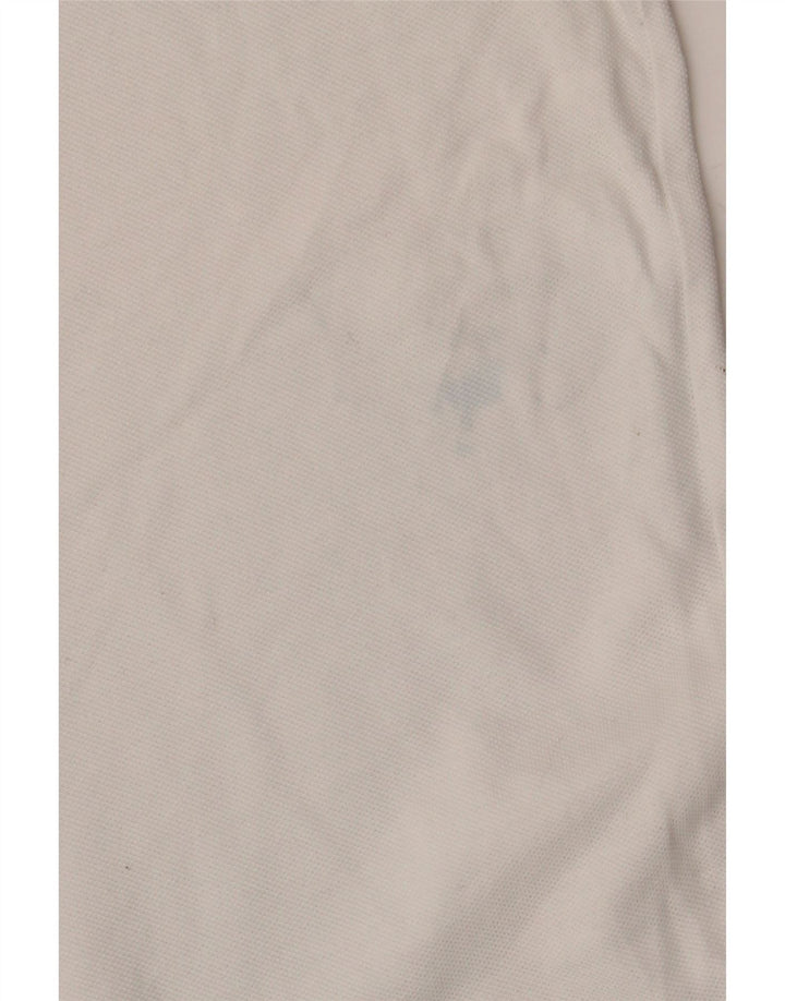Camisa polo masculina Lyle & Scott de algodão branco médio