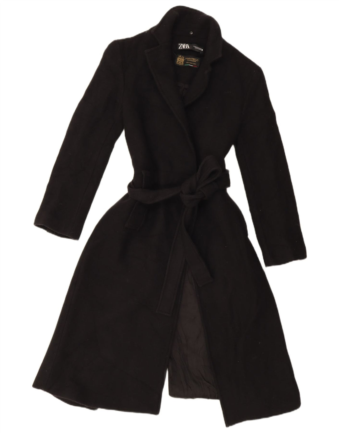 Sobretudo aberto feminino Zara UK 14 médio preto