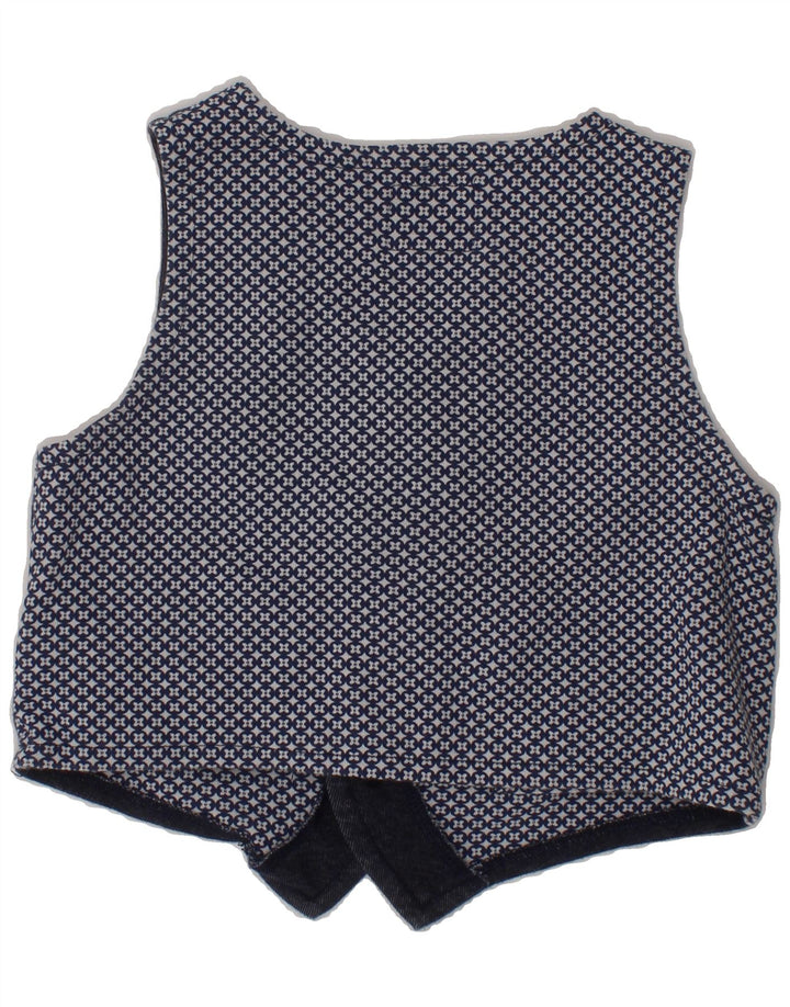 GUESS Boys Waistcoat 4-5 Years Navy Blue Ikat Cotton Vintage Guess and Second-Hand Guess from Messina Hembry 
