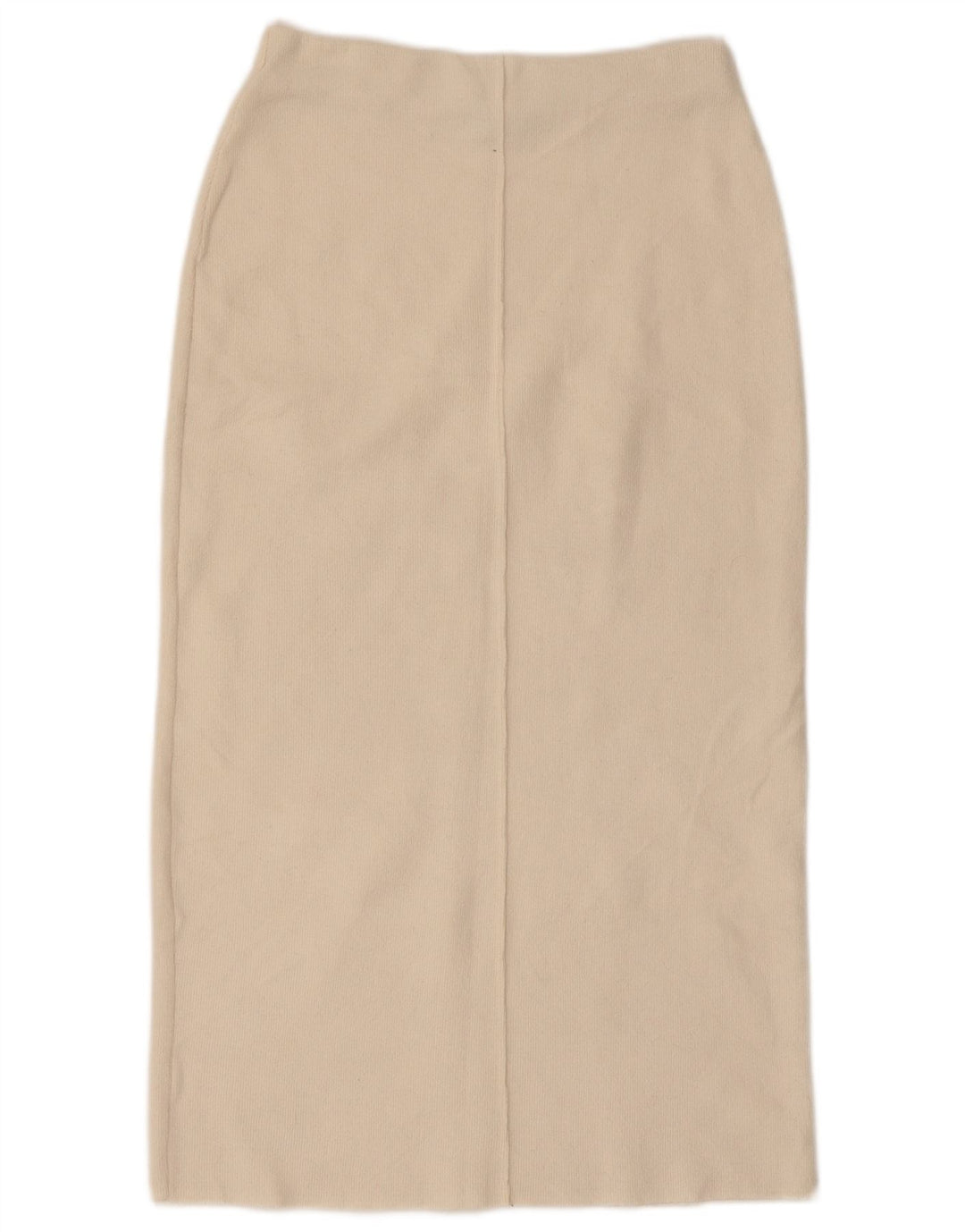 Zara saia midi feminina de malha pequena W26 off white