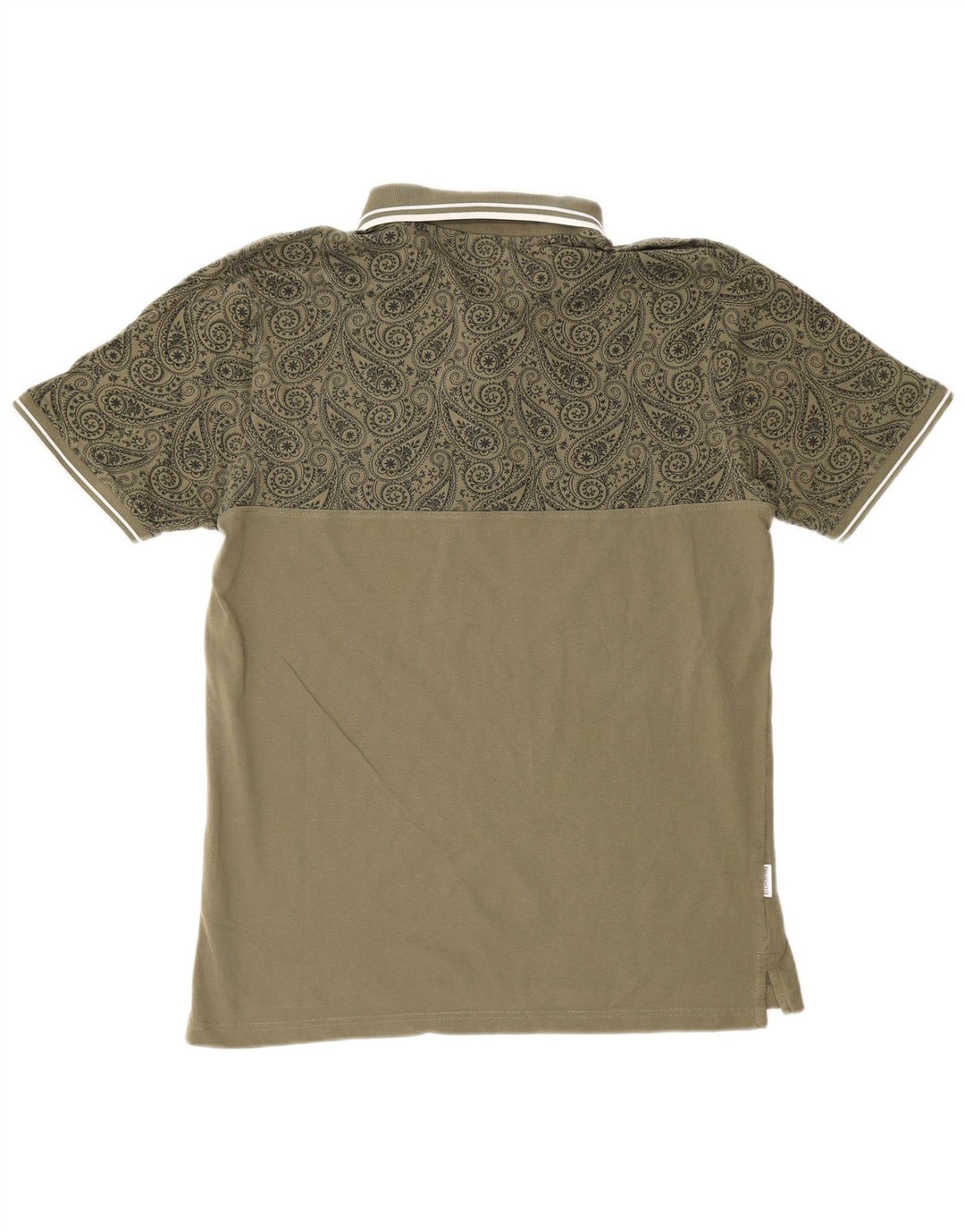 Camisa polo masculina LAMBRETTA 2XL algodão caqui Paisley