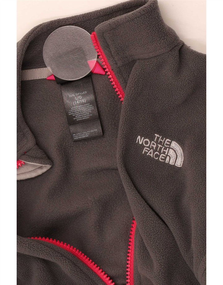 Casaco The North Face Rapariga Fleece 12-13 Anos Grande Cinzento Poliéster