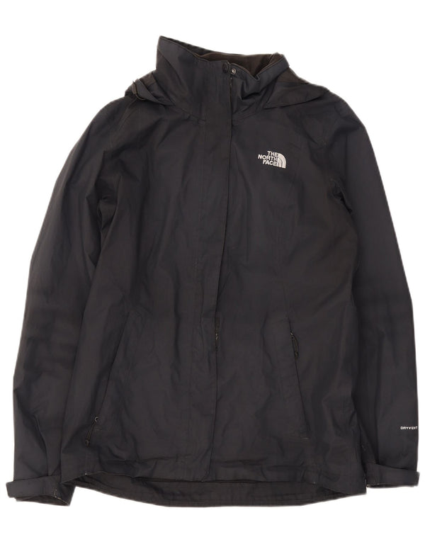 Jaqueta de chuva com capuz feminina The North Face UK 14 poliéster preto médio
