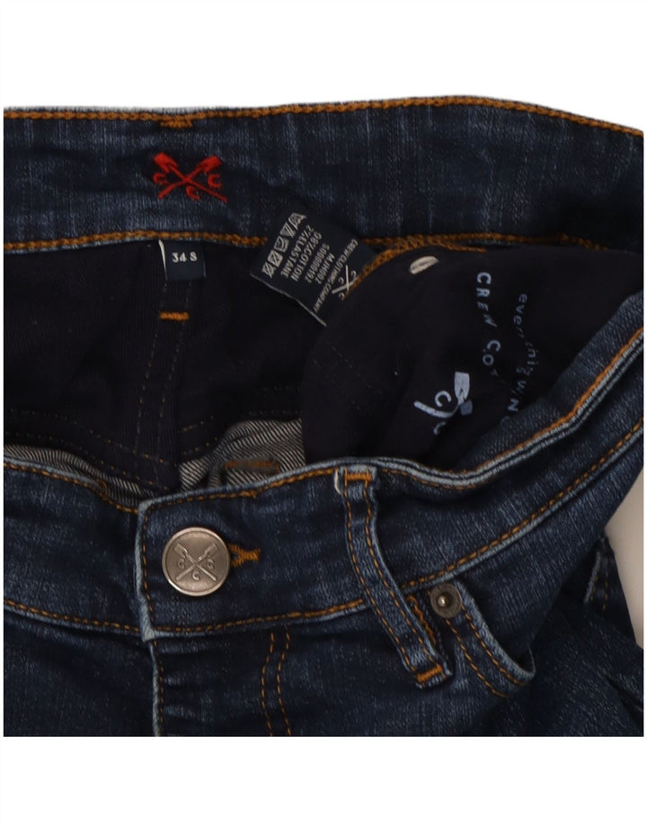 CREW CLOTHING Womens Slim Jeans W34 L28   Blue Cotton