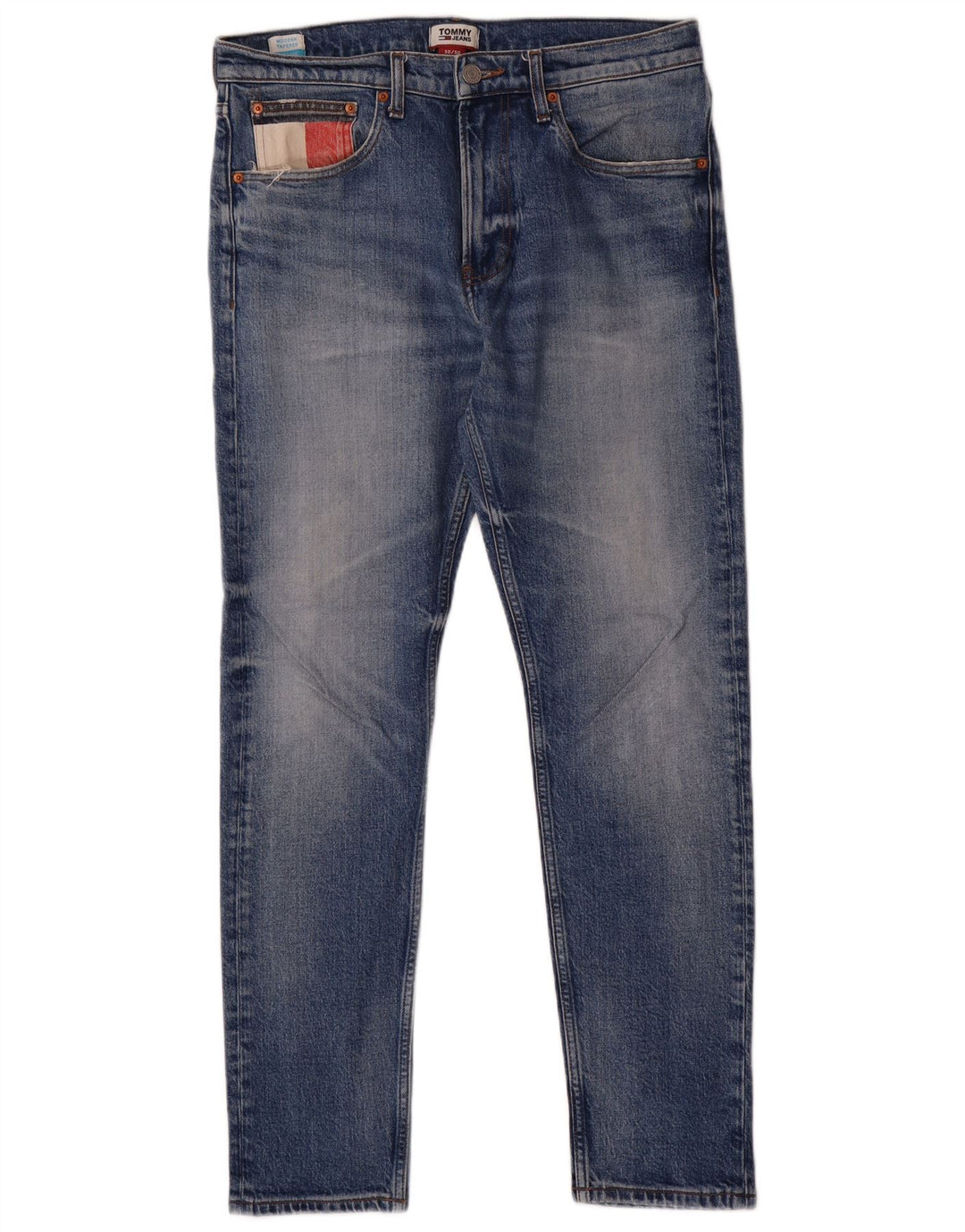 Tommy Hilfiger Masculino Modern Tapered Jeans W30 L30 Azul Algodão