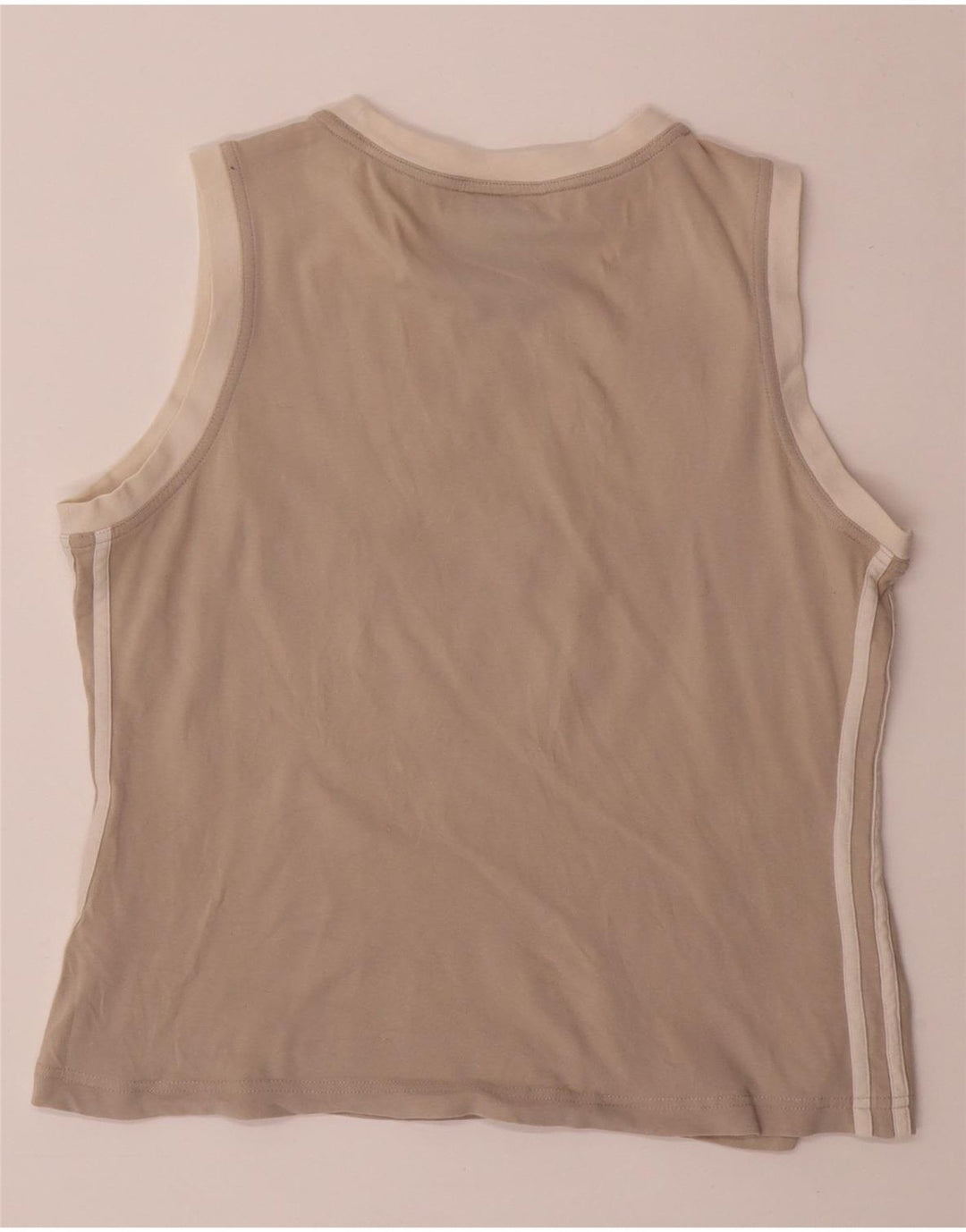 ADIDAS Womens Crop Vest Top UK 14 Grande Cinza