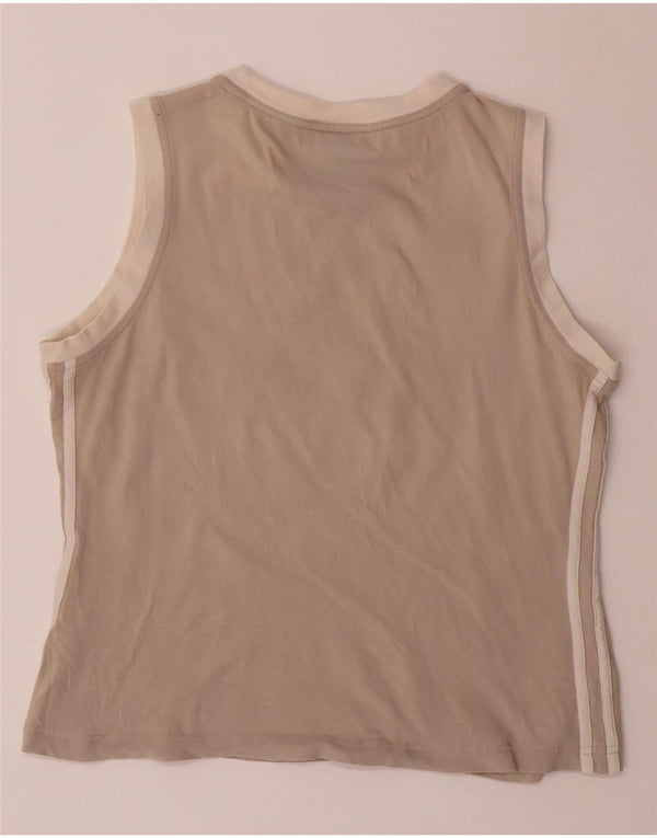 ADIDAS Womens Crop Vest Top UK 14 Grande Cinza