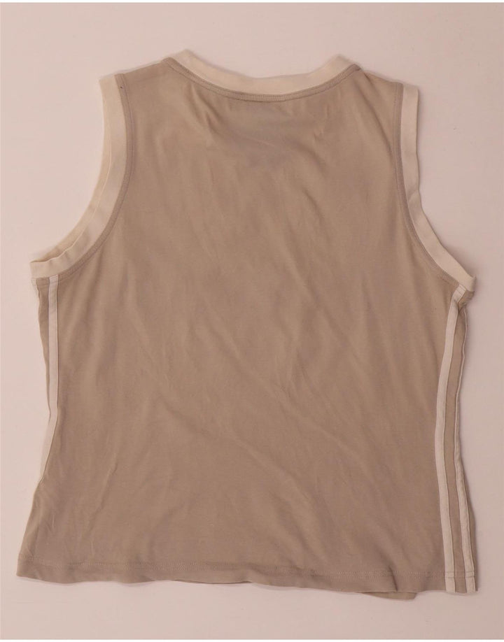 ADIDAS Womens Crop Vest Top UK 14 Grande Cinza
