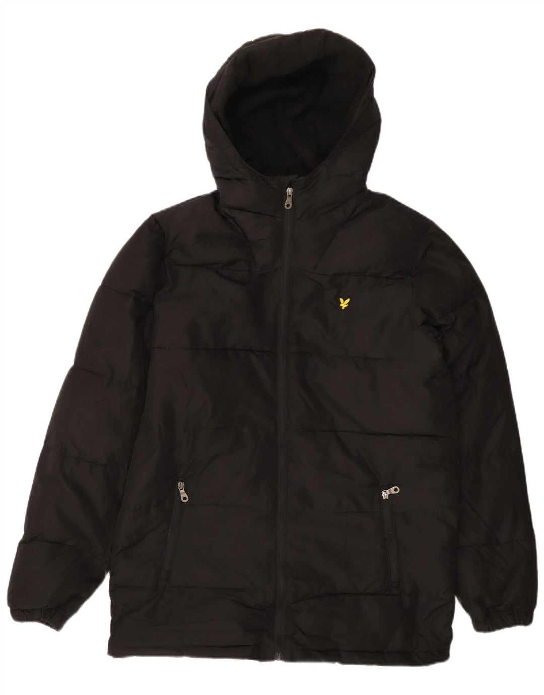 Casaco acolchoado com capuz para meninos LYLE & SCOTT 15-16 anos poliéster preto