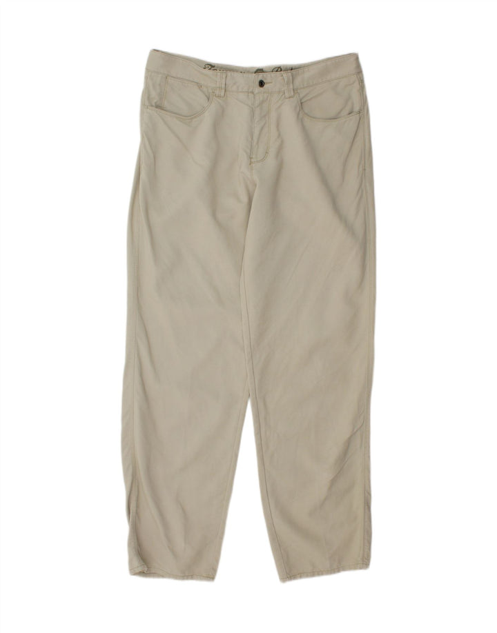 TOMMY BAHAMA Mens Straight Casual Trousers W35 L32 Beige Cotton Vintage Tommy Bahama and Second-Hand Tommy Bahama from Messina Hembry 