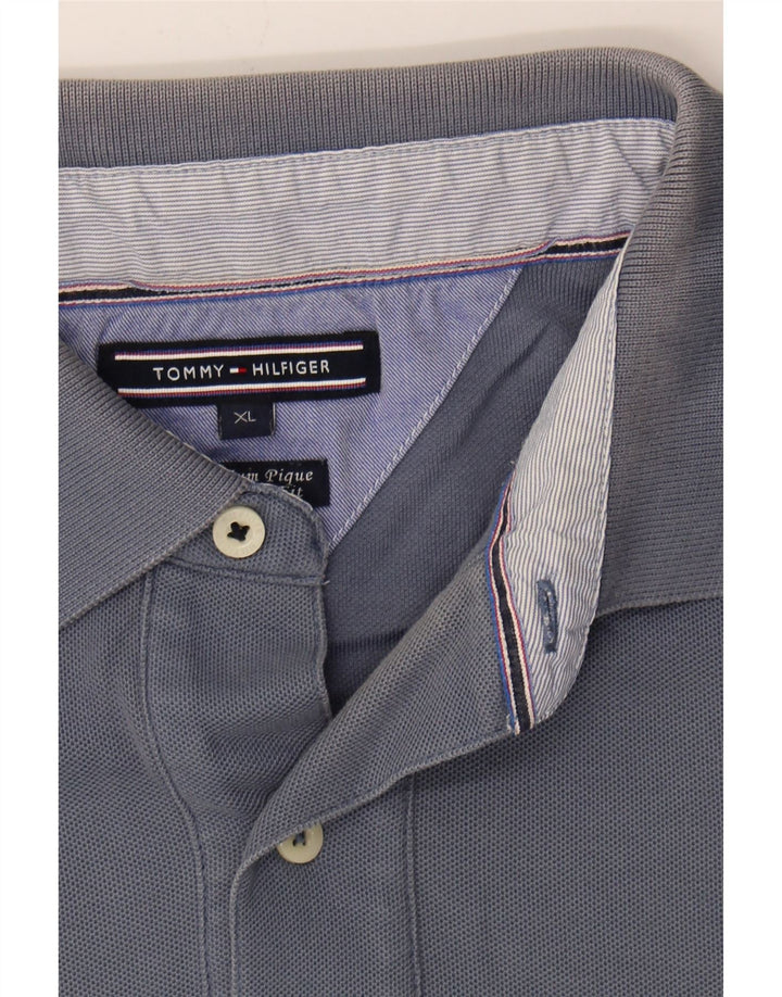 TOMMY HILFIGER Mens Polo Shirt XL Blue Cotton Vintage Tommy Hilfiger and Second-Hand Tommy Hilfiger from Messina Hembry 