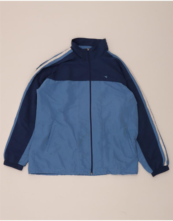 DIADORA Mens Full Tracksuit XL Azul Colourblock Poliéster