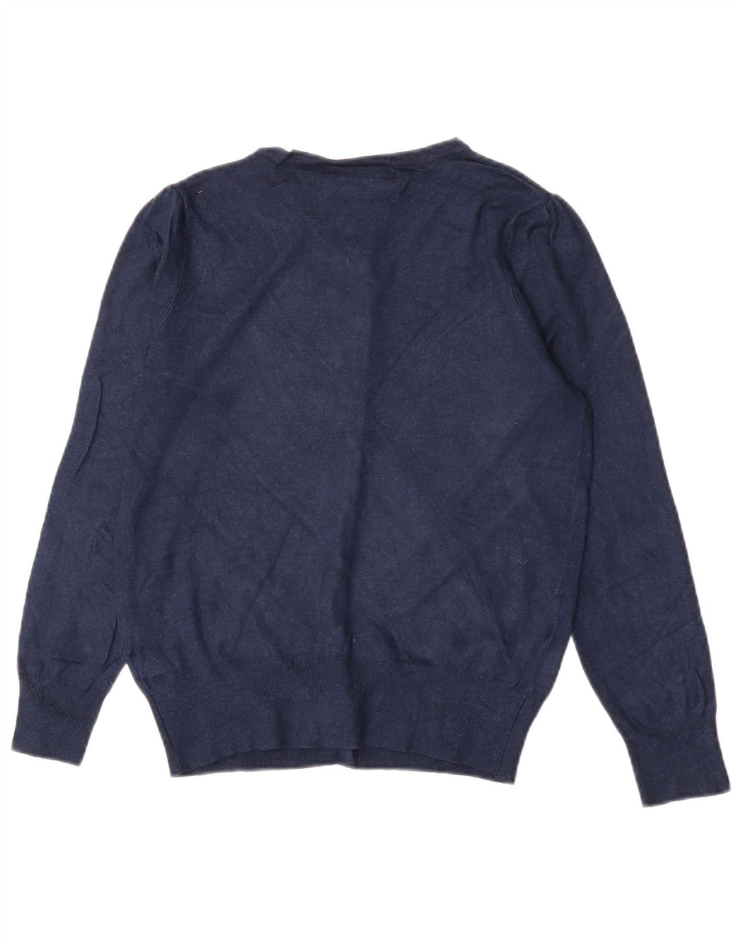 Suéter cardigã feminino Marks & Spencer UK 12 viscose azul marinho médio