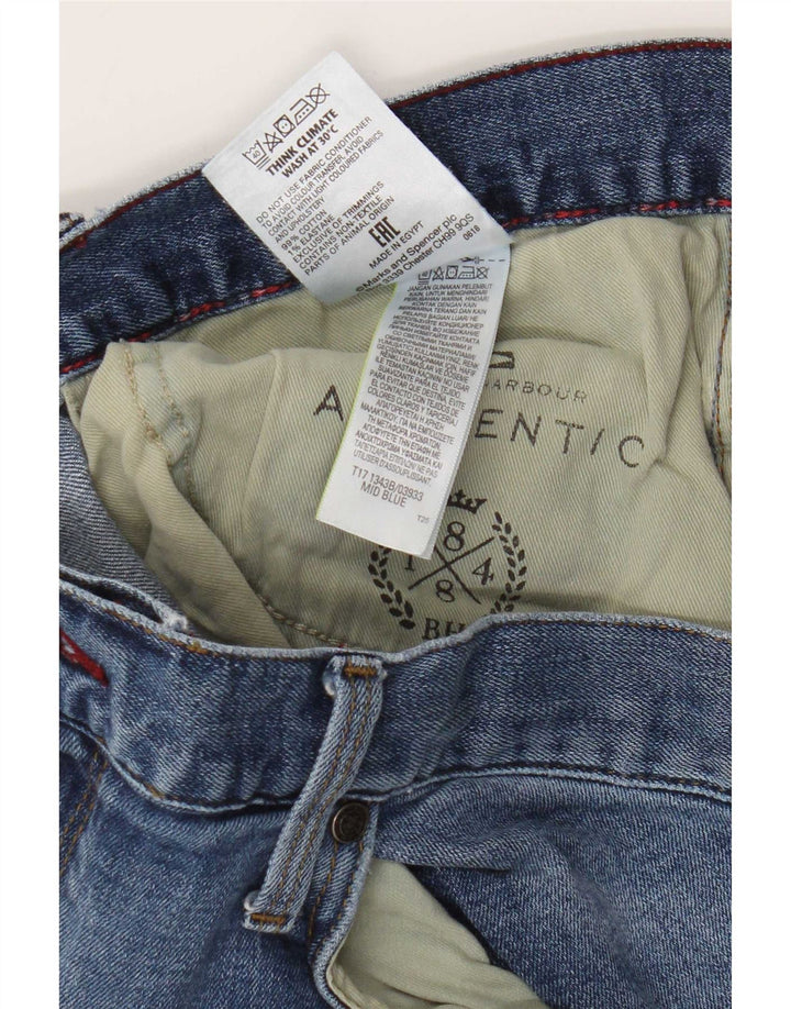 Jeans retos masculinos Marks & Spencer W40 L29 algodão azul