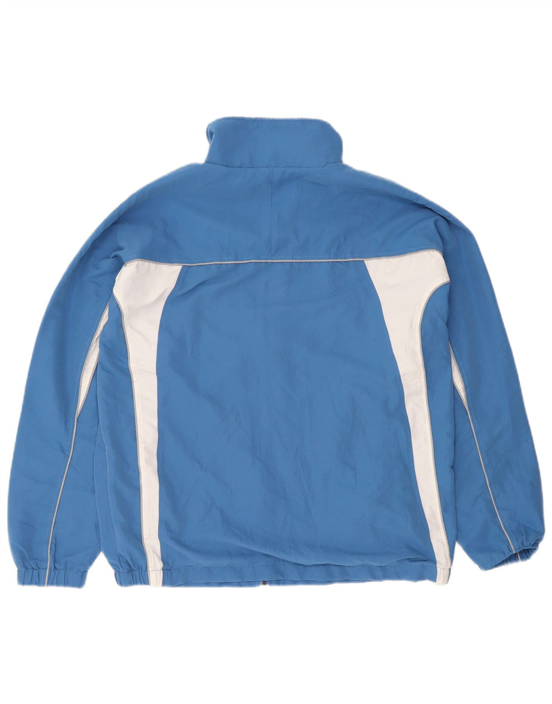 Asics Mens Graphic Tracksuit Top Jaqueta Médio Azul Colourblock Poliéster