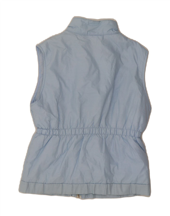 VINTAGE Womens Padded Gilet UK 14 Medium Blue Polyester Vintage Vintage and Second-Hand Vintage from Messina Hembry 