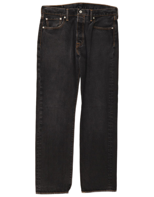 Levi's Masculino 501 Straight Jeans 34 L34 Cinza Algodão