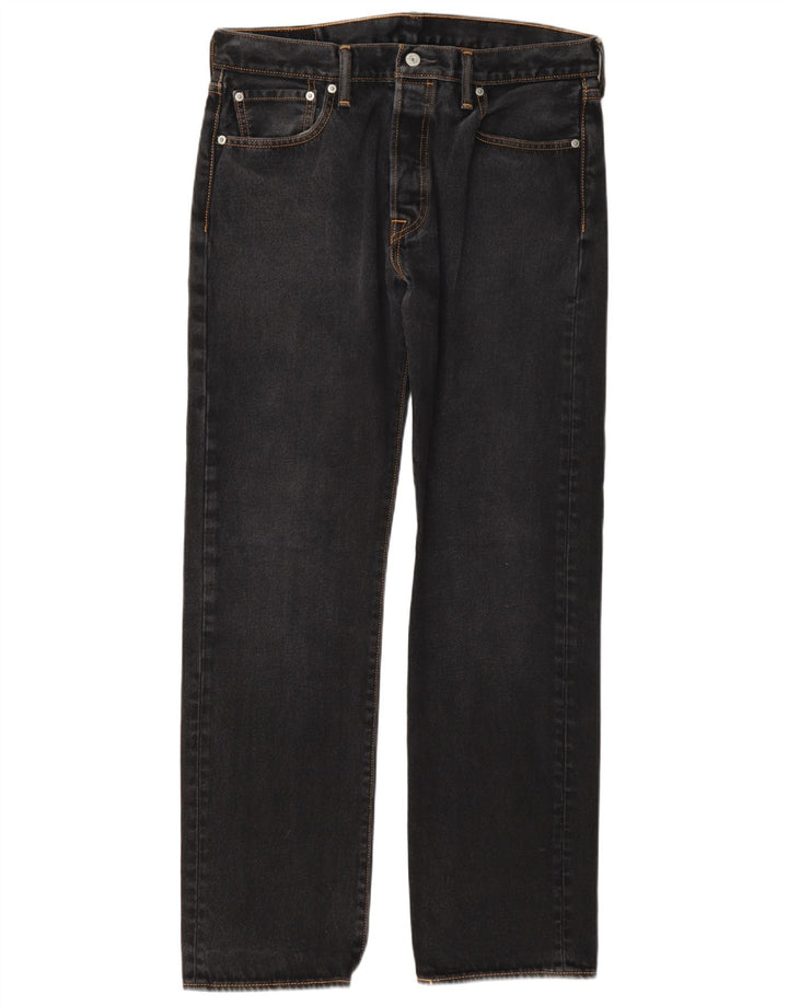 Levi's Masculino 501 Straight Jeans 34 L34 Cinza Algodão