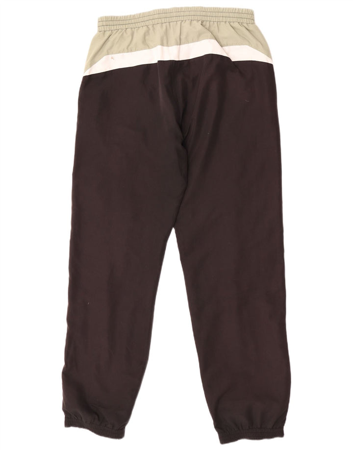Calça de treino masculina Kappa Joggers grande poliéster colorblock preto