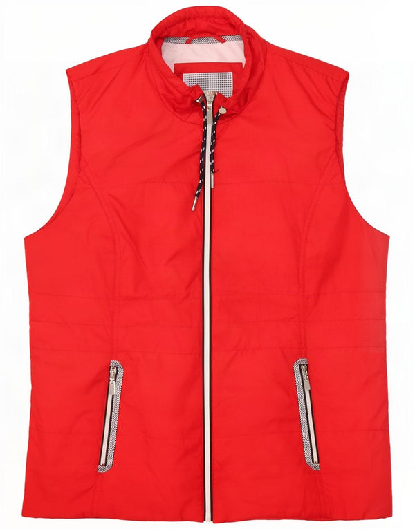 Gerry Weber Womens Gilet UK 16 Grande Poliéster Vermelho