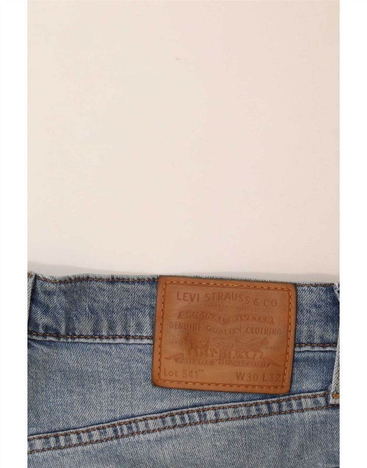 Levi's Masculino 541 Straight Jeans W30 L32 Azul Algodão